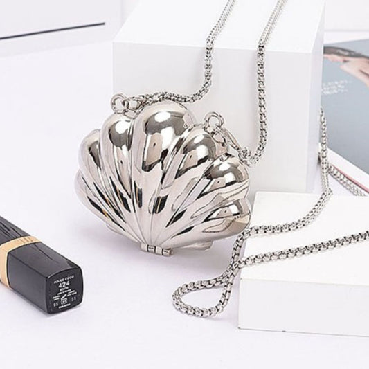 Mini Shell Bag/Silver
