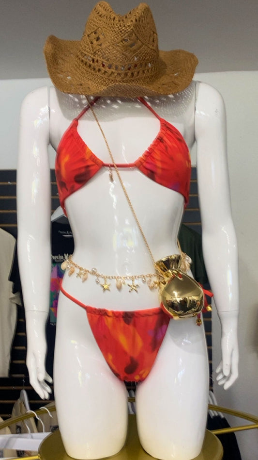 Orange Swirl Swim