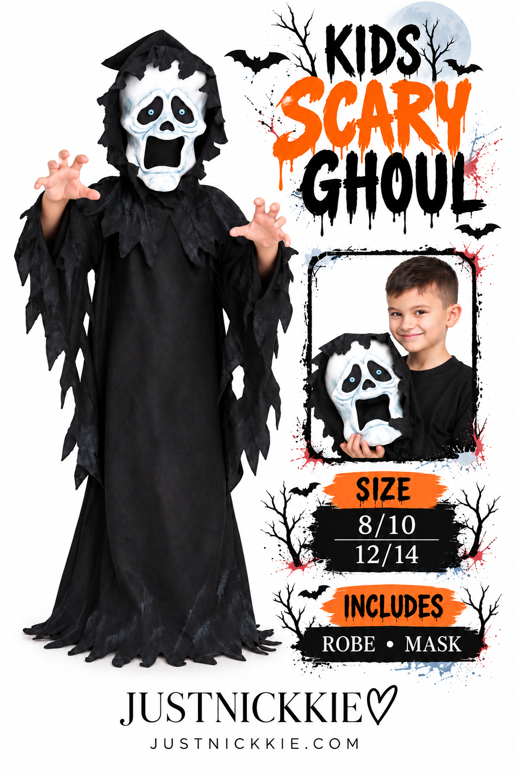 Kids' Bobble Head Ghost Costume