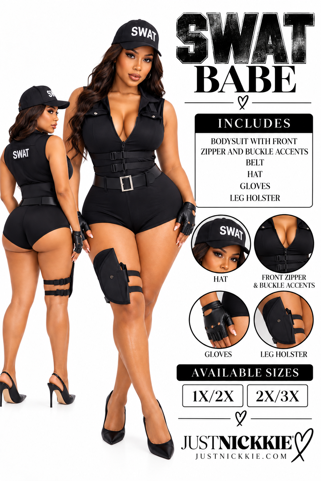 SWAT BABE Set - Black (Plus)