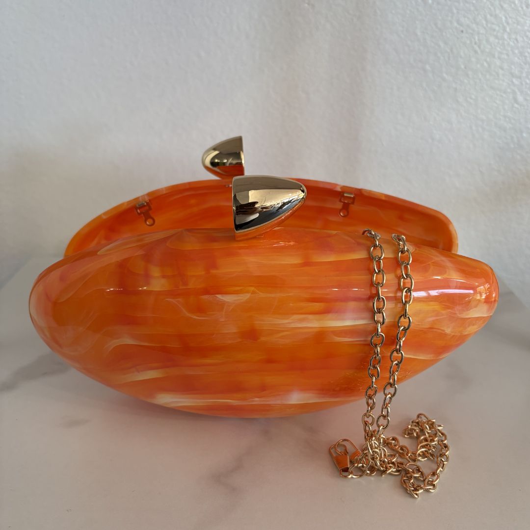 Orange Candy Clutch