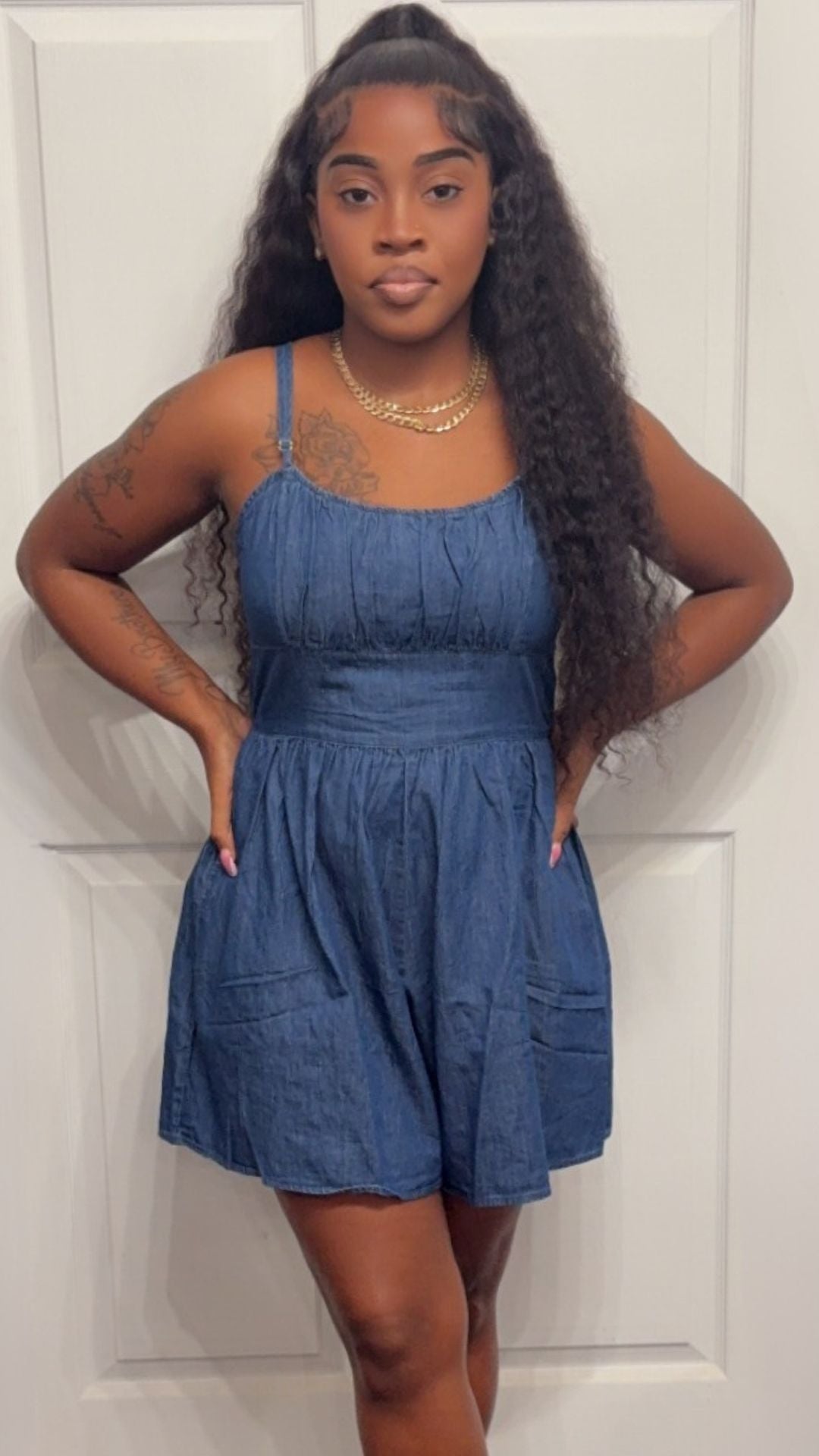 So Ready Denim Romper