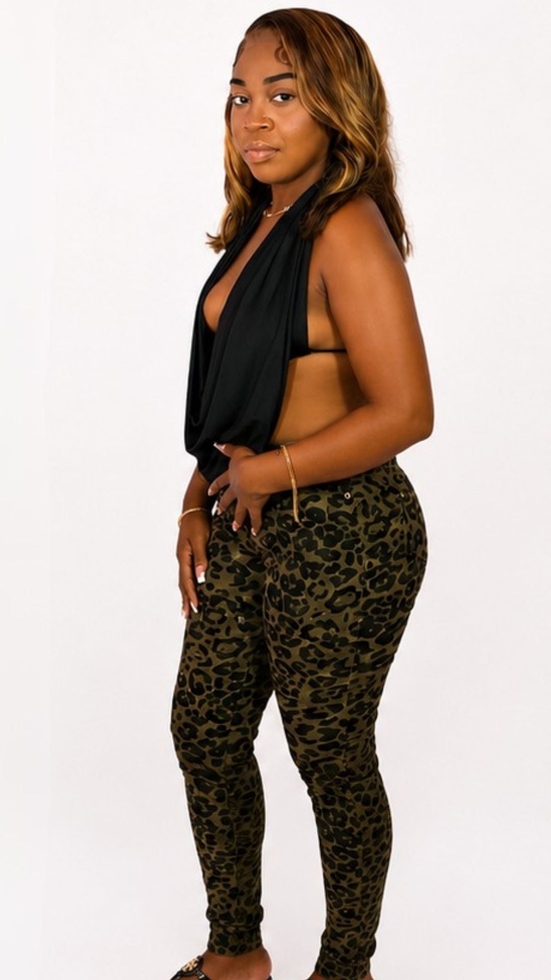 Animal Print Jeans
