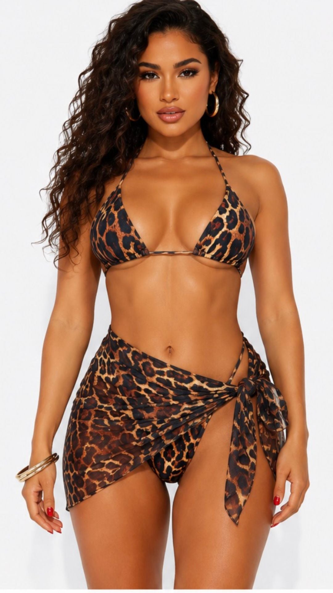 Swim Wrap-Animal Print