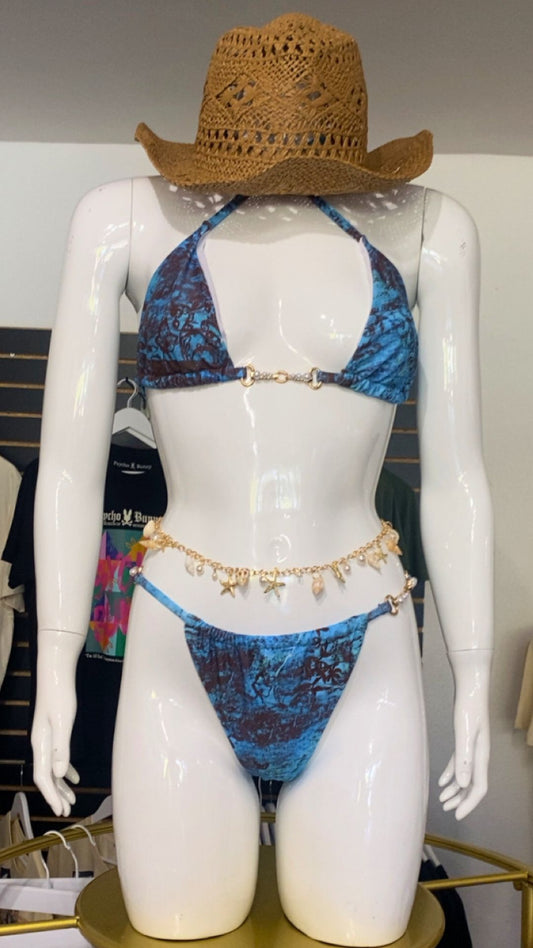 Turquoise Swirl Swim