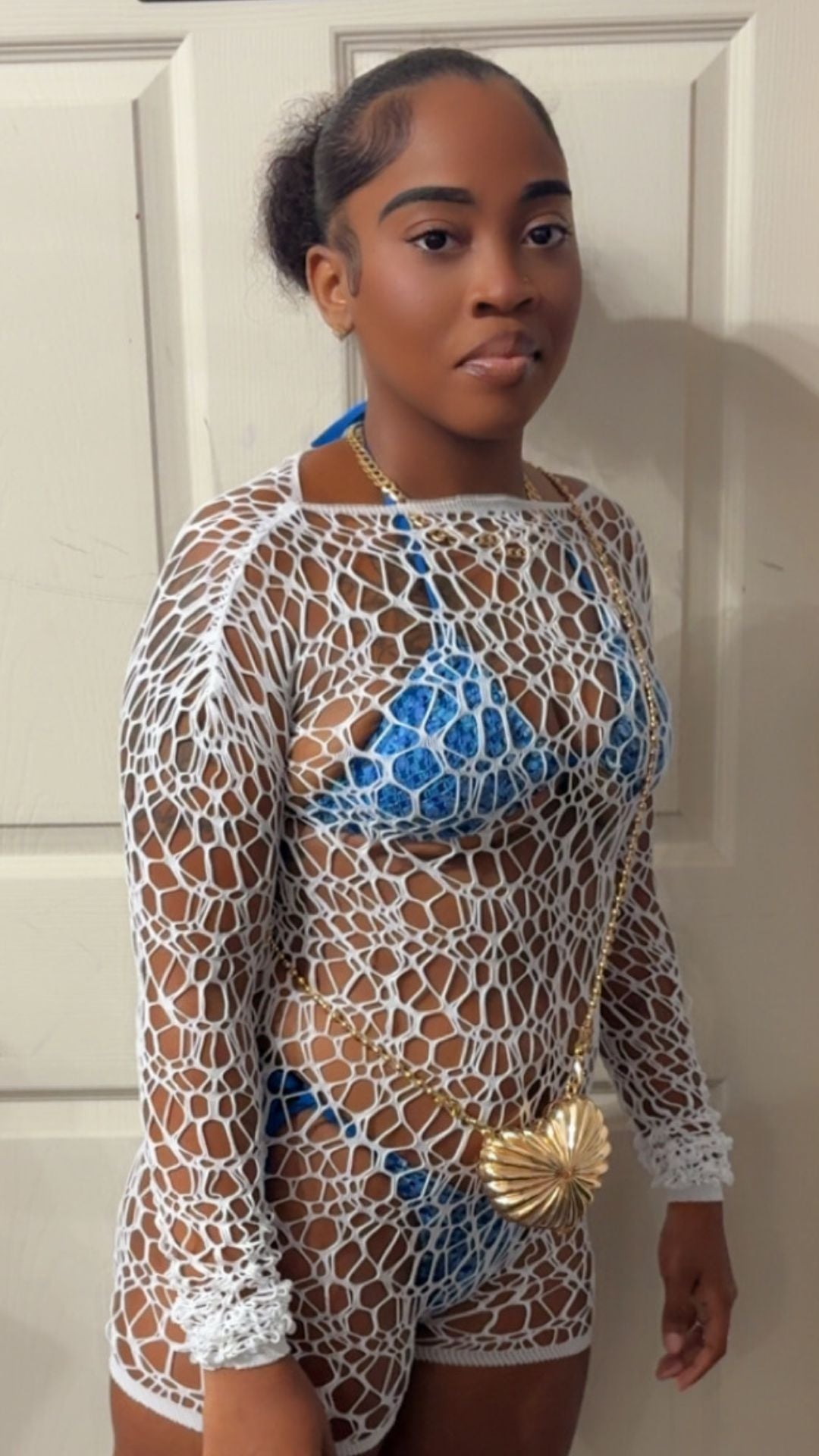 Too hot Netted Romper