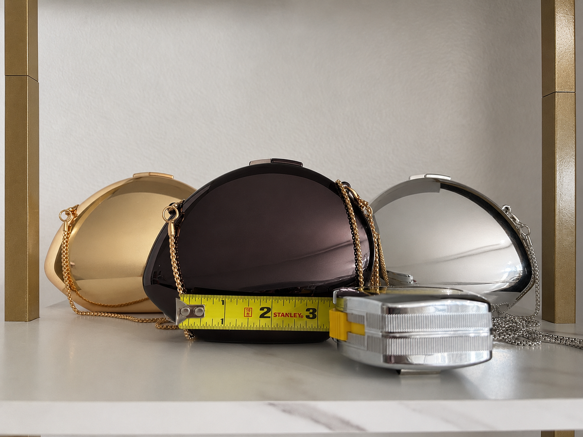 Mini Oval Purse Black