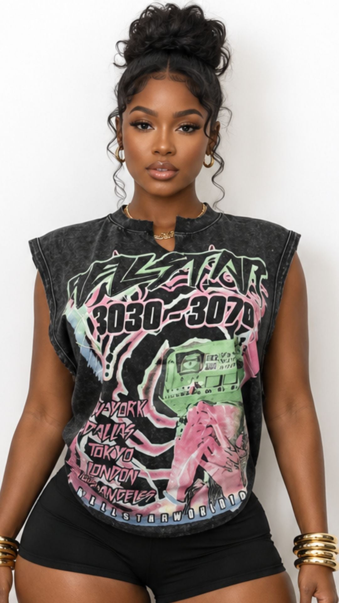 Hell Star Neon Graphic Tee
