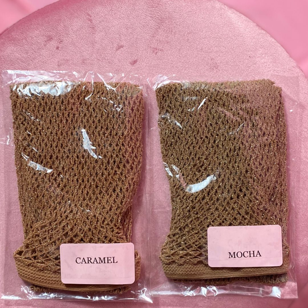 Shimmer Skin Tone Fishnet (Caramel)