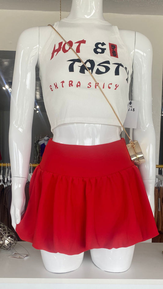 Jayla Y2K Skirt (Red)