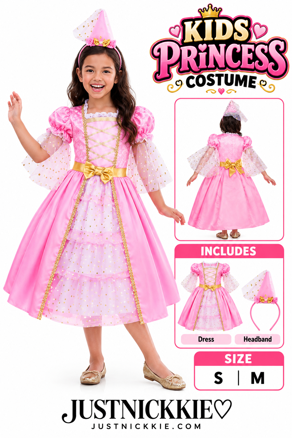Girls' Pretty Pink Princess