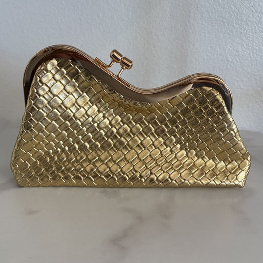 Gold Snake Print bag