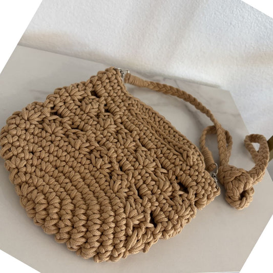 Brown Knitted Bag