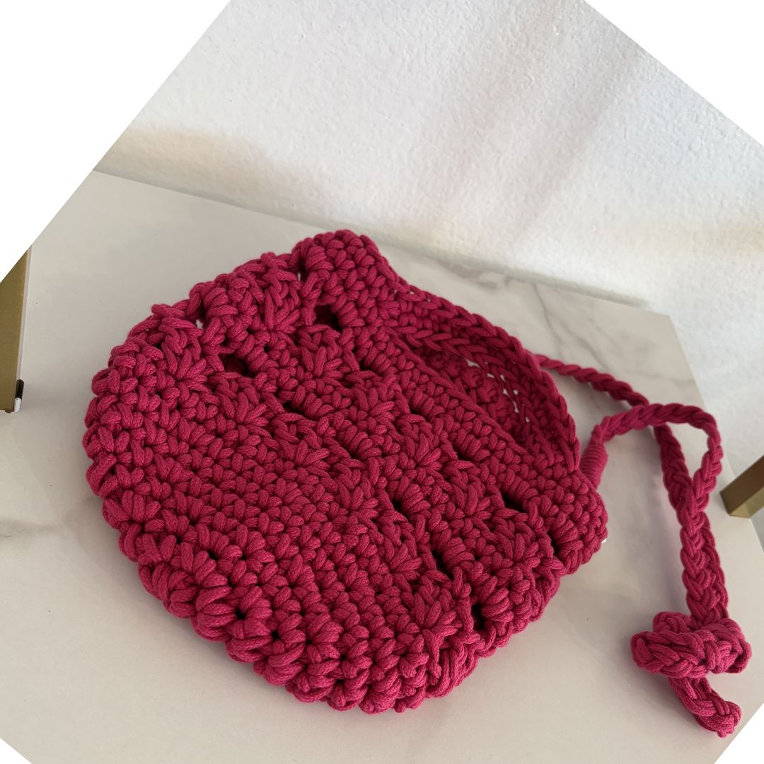Pink Knitted Bag