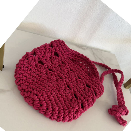 Pink Knitted Bag