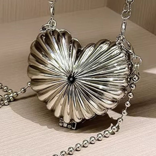 Mini Heart Bag/Silver