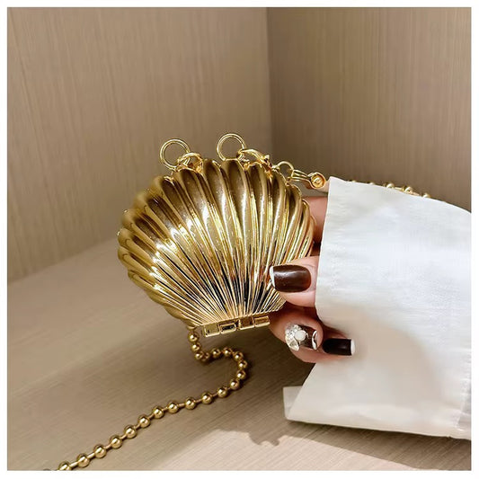 Mini Shell Bag/Gold