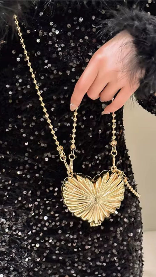 Mini Heart Bag/Silver