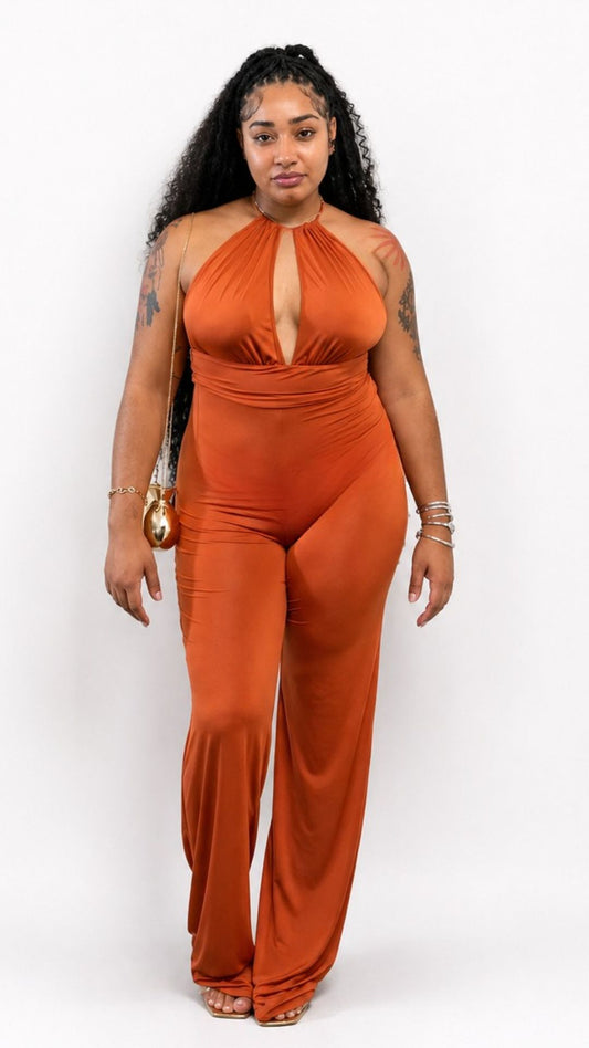 Rust Sea shell jumpsuit