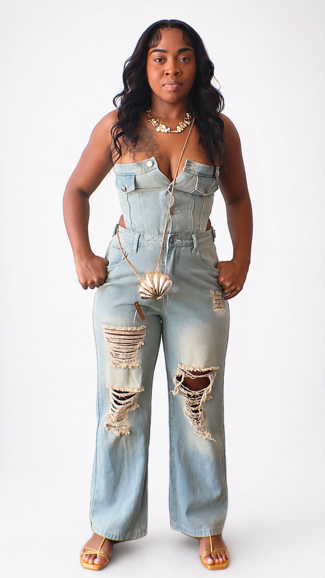 Kira Denim Jumpsuit