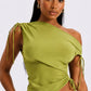 Sage Green Scrunched Top