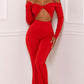Symphony Red Jumpsuit