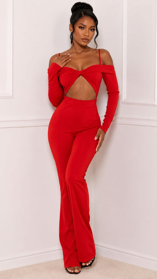 Symphony Red Jumpsuit