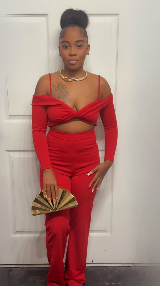 Symphony Red Jumpsuit