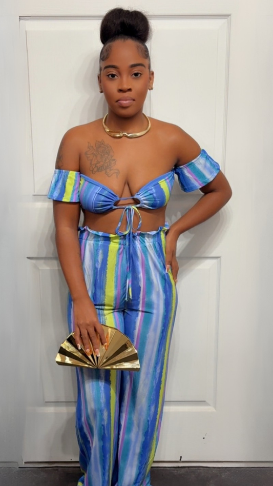 Blue Multi 2 Piece Set