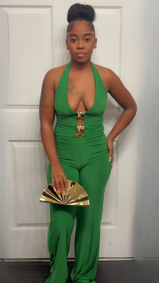 Green/Gold Jupsuit