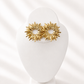 Gold Sun Star Earrings