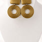Gold Wooden Earrings