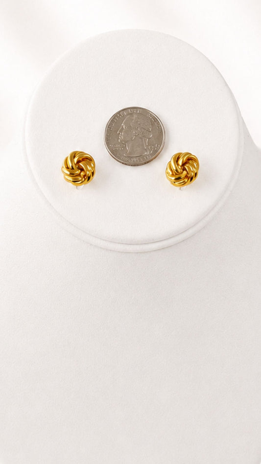 Gold Knot Earrings