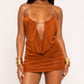 Zara Bronze Mini Dress