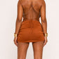 Zara Bronze Mini Dress