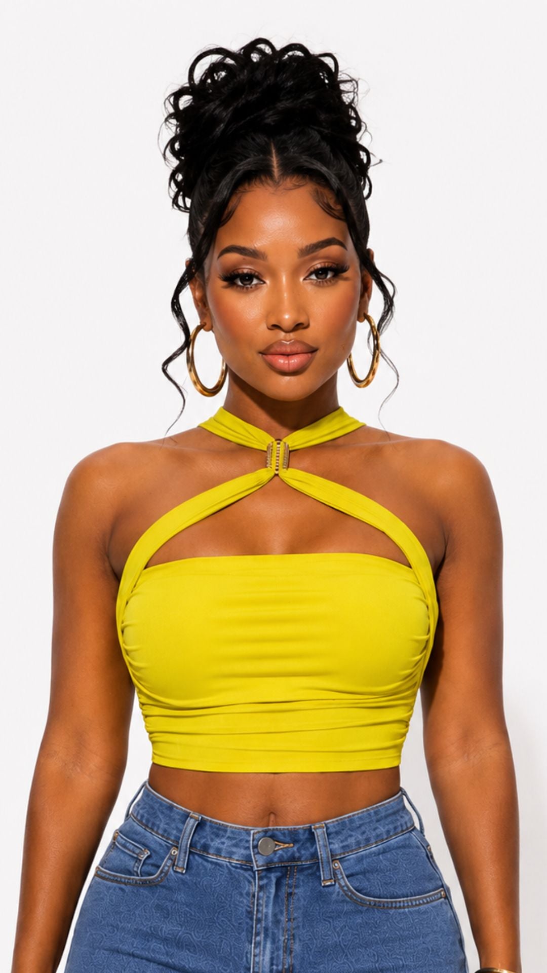 Gold Bar Cris Cross Top