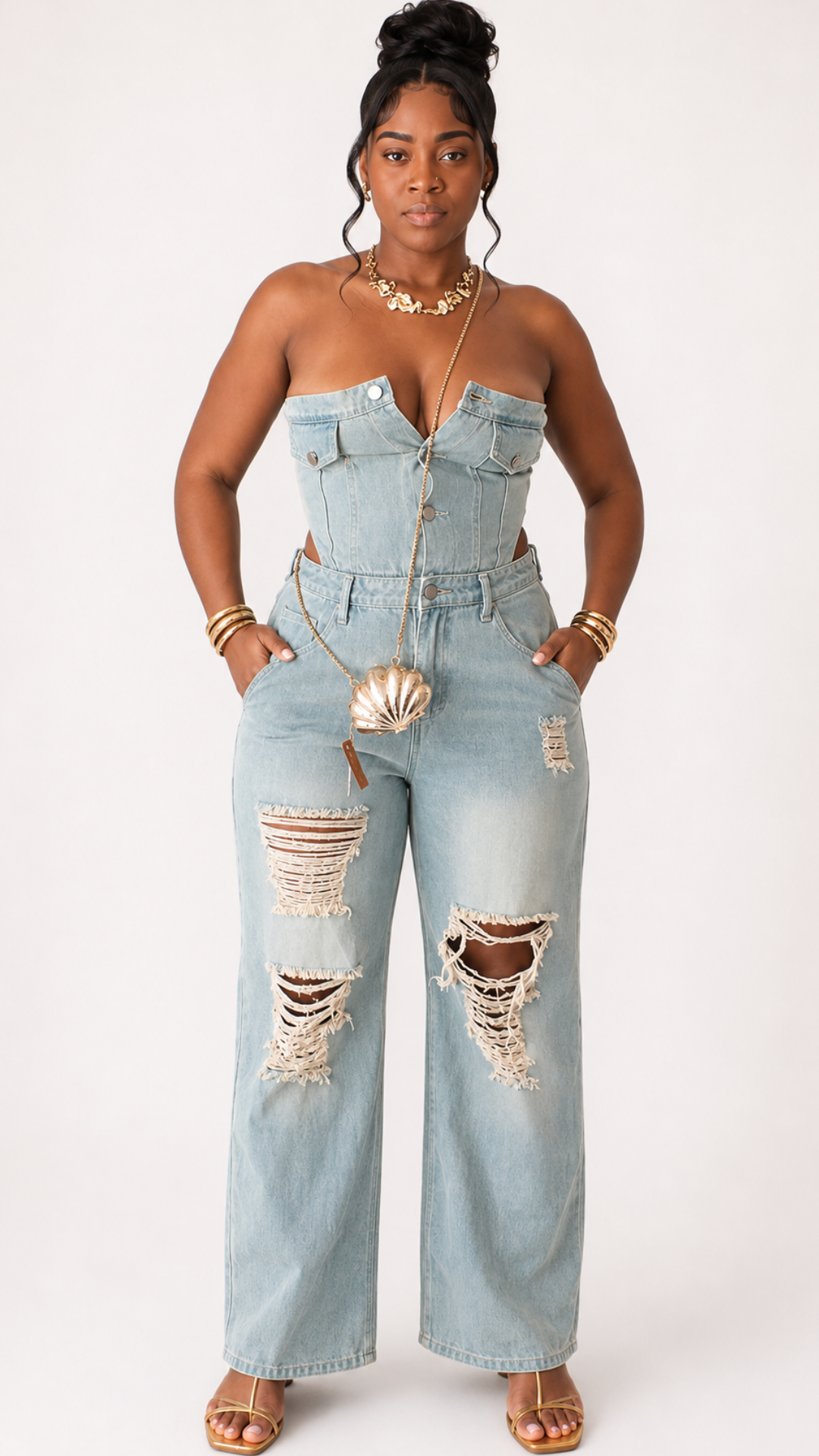 Kira Denim Jumpsuit