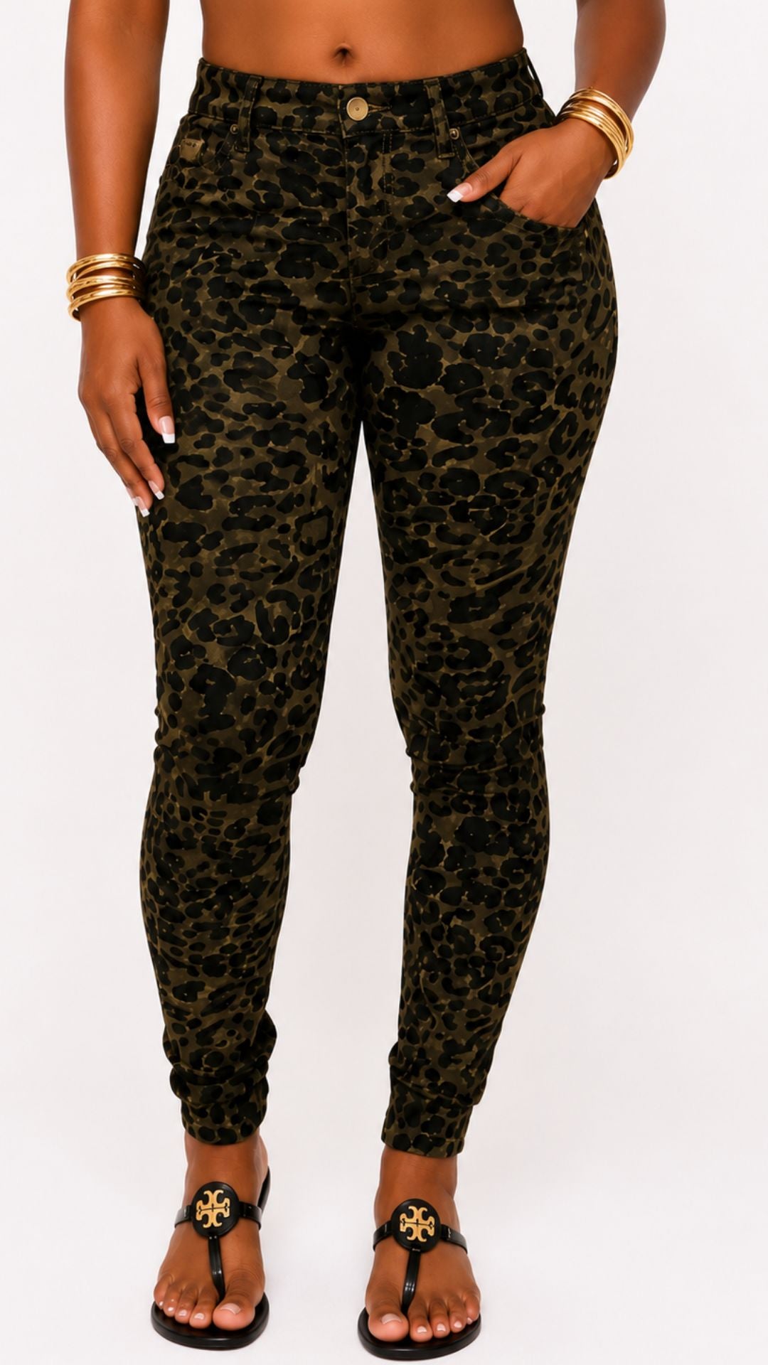 Animal Print Jeans