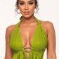 Maria Gold Bar Halter