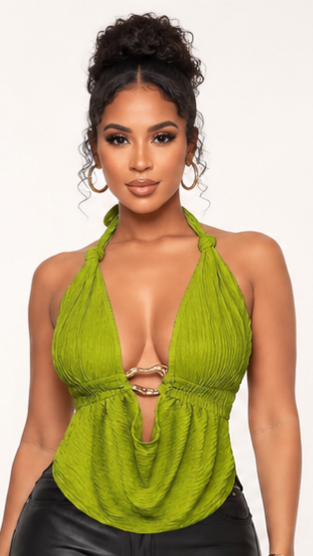 Maria Gold Bar Halter