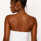 Malia White Buckle Tube Top