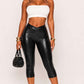 Black Snake Skin Pants