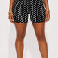 Black Polka Dot Biker Shorts