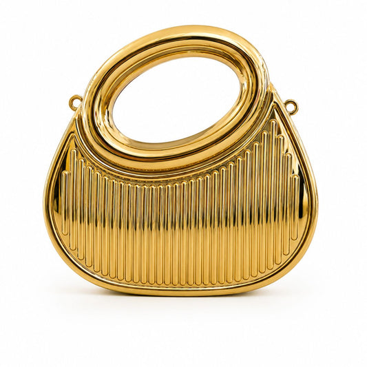 Mini Top Handle Purse (Gold)