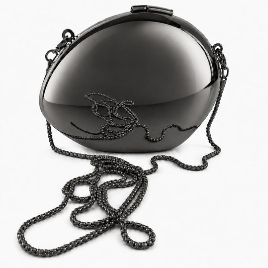Mini Oval Purse Black
