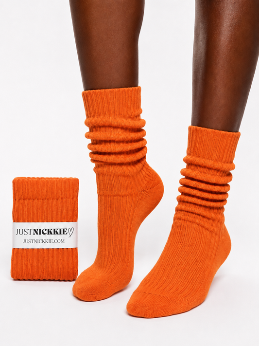 Scrunch Socks(Orange)