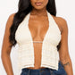Ava Lace top Ivory