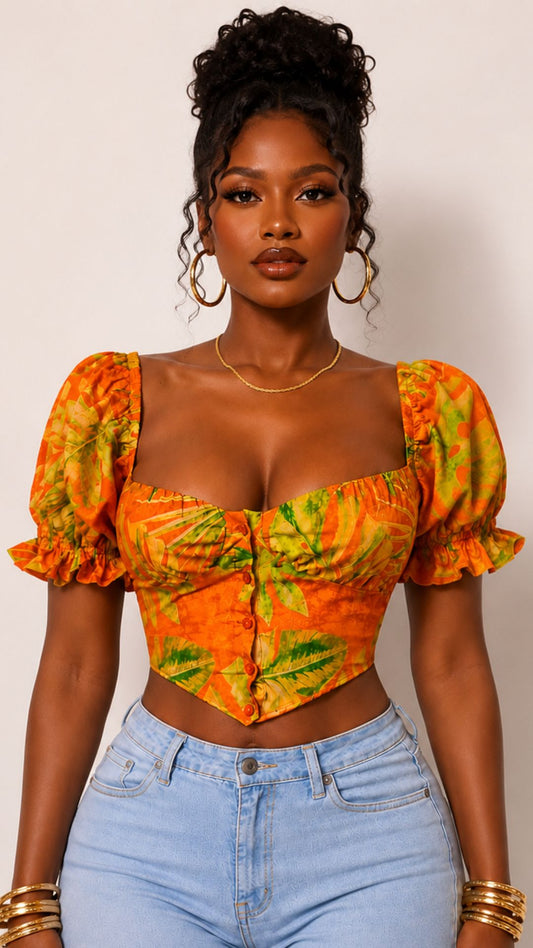 Orange Multi Top