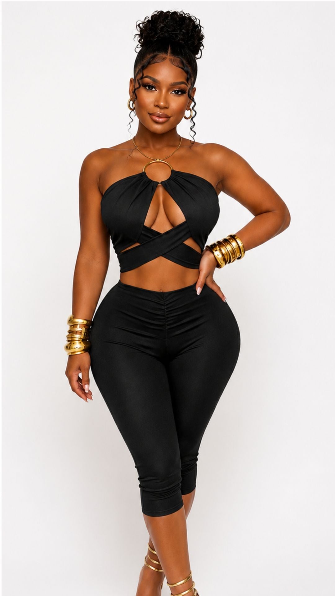 Kayla Gold Ring 2Piece Set