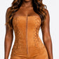 Strapless Stitched Romper